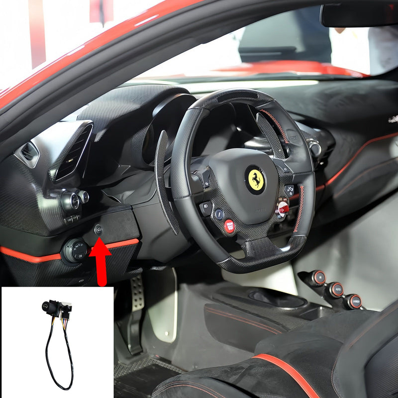 WXZOS Dashboard Front Lift System Switch Button for Ferrari 488 GTB/Pista 2015-2019