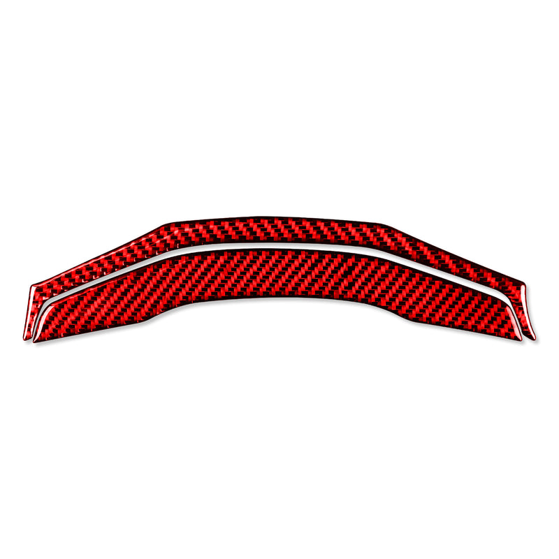 WXZOS Genuine Carbon Fiber Steering Wheel Lower Trim for Porsche 718 Cayman 2017-2025