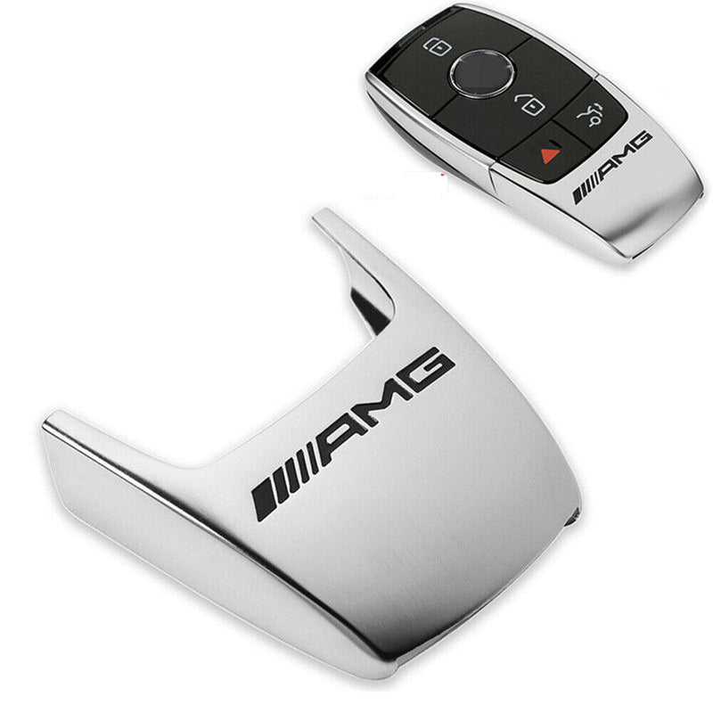 Alloy Remote Smart Key Shell Case For Benz S E Class 2016-2018 Silver