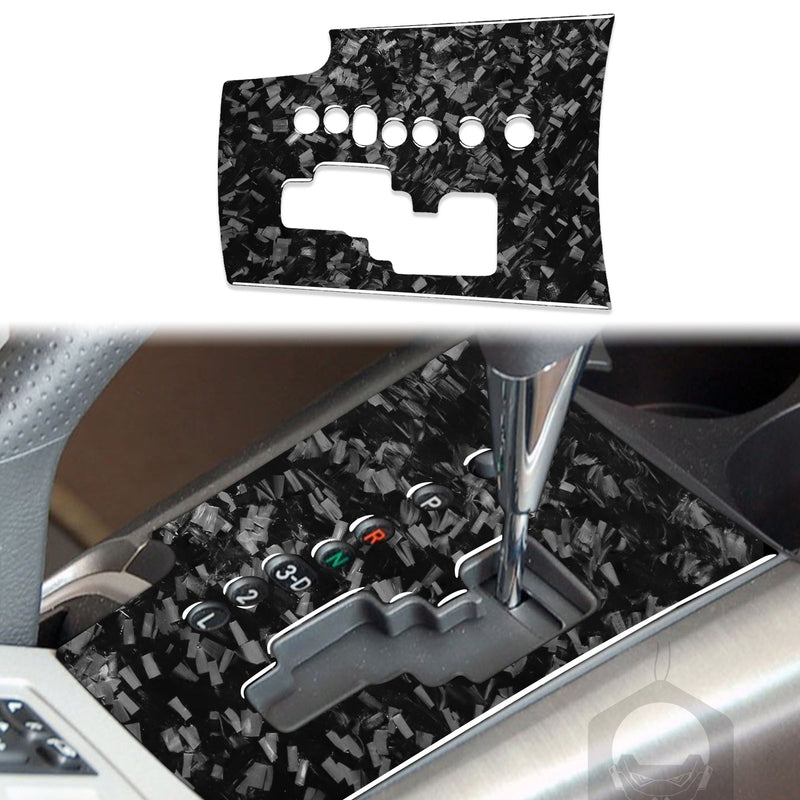 WXZOS Genuine Carbon Fiber Gear Shift Knob Lever Panel Trim for Toyota RAV4 2006-2013