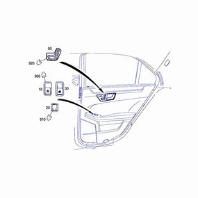 A2129051201 REAR SEAT ADJUSTMENT SWITCH FOR MERCEDES BENZ E CLASS CLS