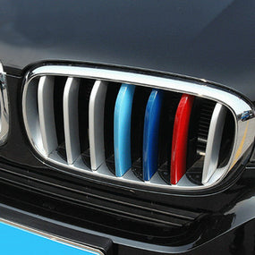 3D Kidney M-Color Sport Grill Grille Bar Cover Trim for BMW X 5 14-17 X6 15-17
