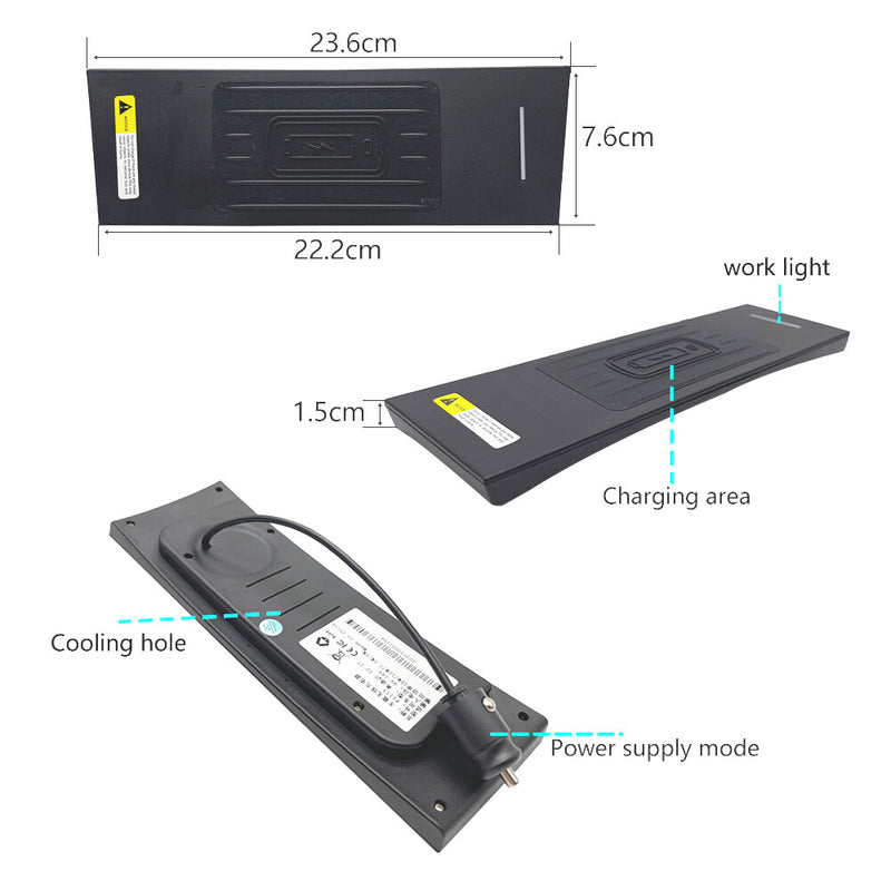 WXZOS Center Console Phone Wireless Fast Charging Pad for Audi Q5 SQ5 2010-2017