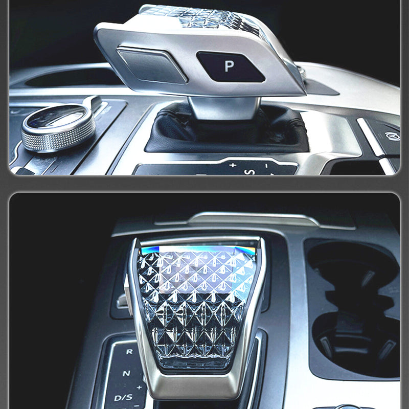 WXZOS Crystal Gear Shift Lever Knob Assembly for Audi A5 S5 RS5 2017-2024 Only Fit LHD