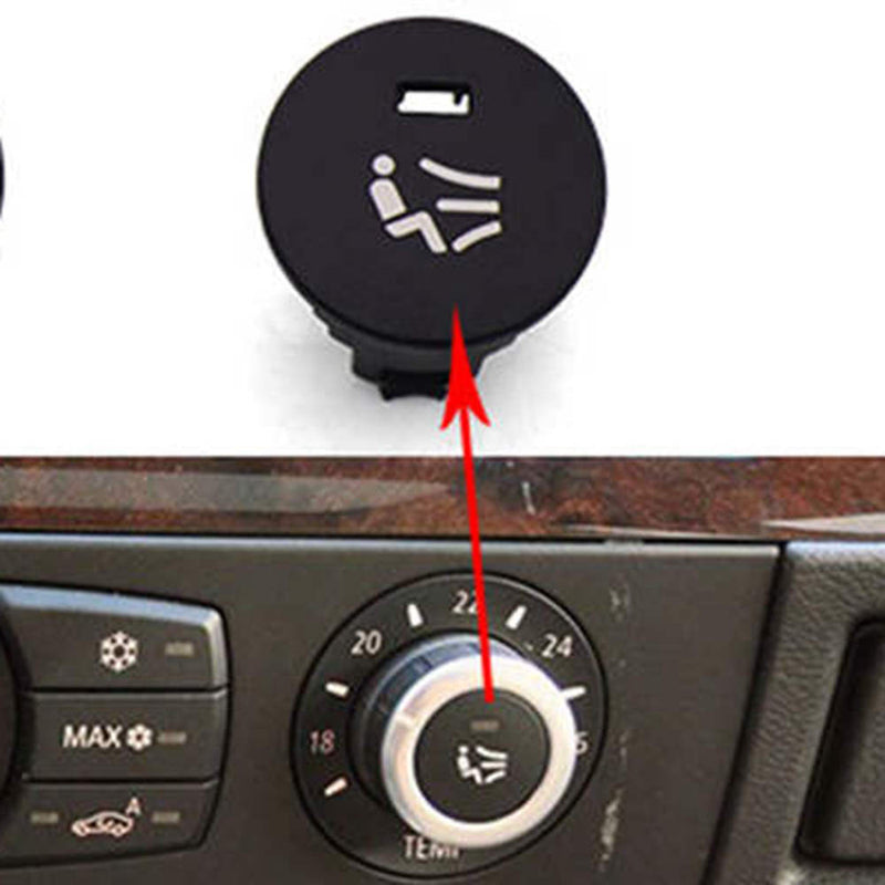 A/C Central Control Panel Right Blowing Switch Button Knob Cover For BMW 5' E60