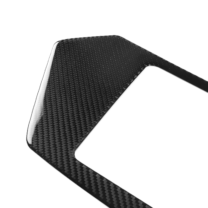 WXZOS Genuine Carbon Fiber Rear License Plate Trim for Chevrolet Corvette C8 2020-24