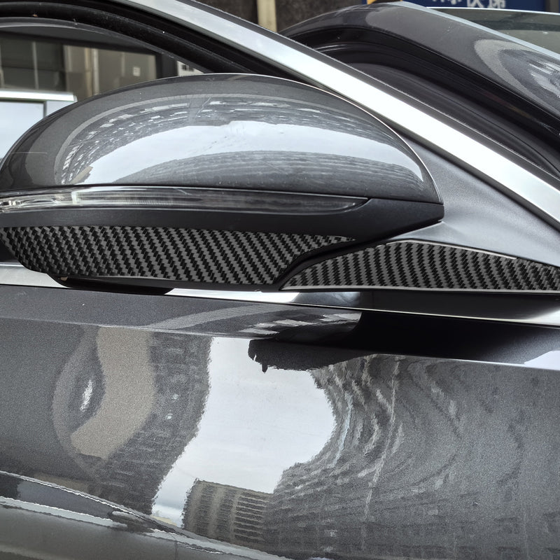WXZOS Genuine Carbon Fiber Side Wing Mirror Trim for Mercedes W206 C-class 2022-2024