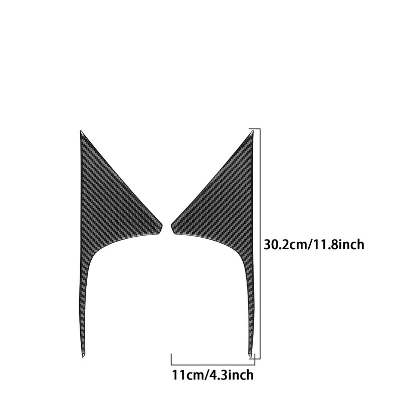 WXZOS Genuine Carbon Fiber A-Pillar Trim for Mercedes-Benz W206 C-class 2022-2024