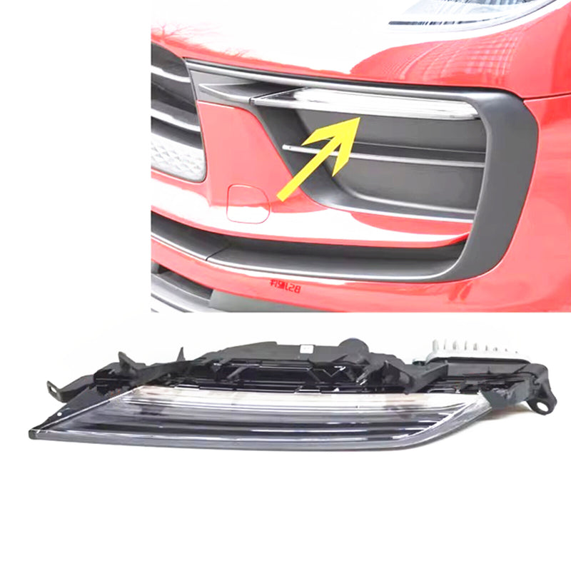 WXZOS Front Bumper Left Side LED DRL Lamp Assembly for Porsche Macan 95B 2022-2024