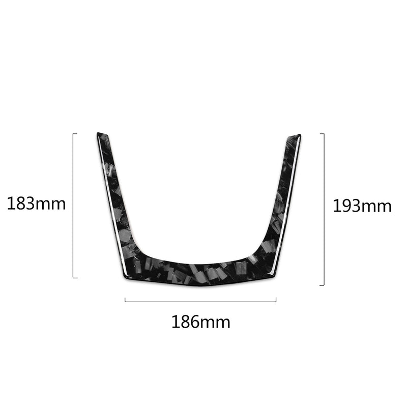 WXZOS Genuine Carbon Fiber Dashboard Center Console Trim for Cadillac XT5 2016-2017