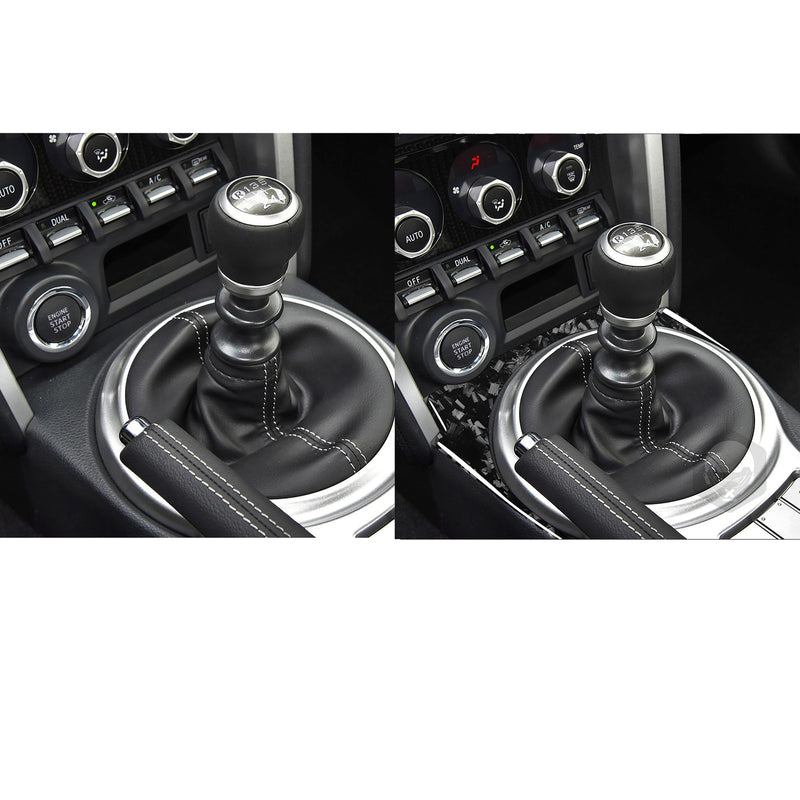 WXZOS Genuine Carbon Fiber Gear Shift Knob Lever Panel Trim for Toyota  86 2017-2020