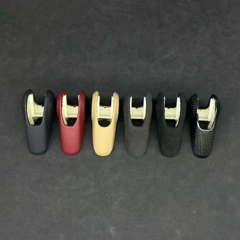 WXZOS 1PC Carbon Fiber&Leather Gear Shift Shifter Knob for Porsche 981 Boxster 2013-16