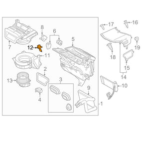 Heater Blower Motor Resistor for Ford Focus Fiesta AV1Z18591A