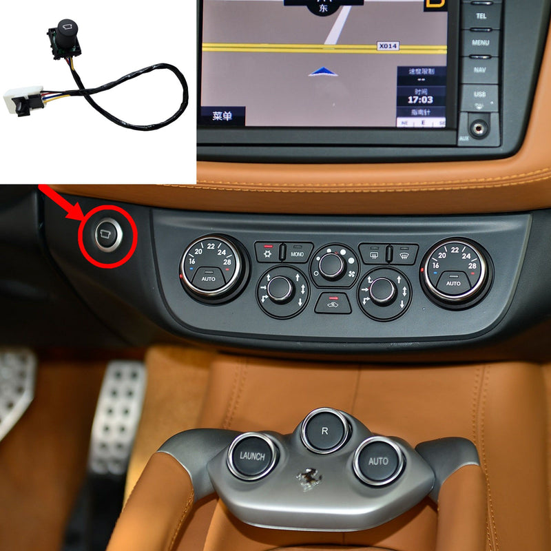 WXZOS Dashboard Dual View Camera Switch Button for Ferrari FF F12 Berlinetta 2011-2017