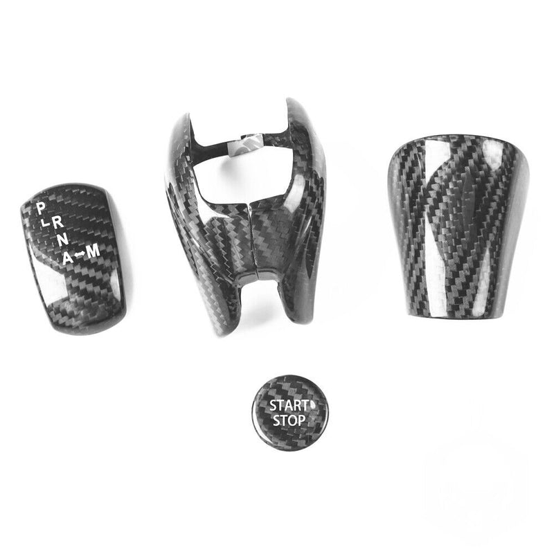 Genuine Carbon Fiber Gear Shift Knob Handle Cover Fit for Nissan GT-R 2008-2015