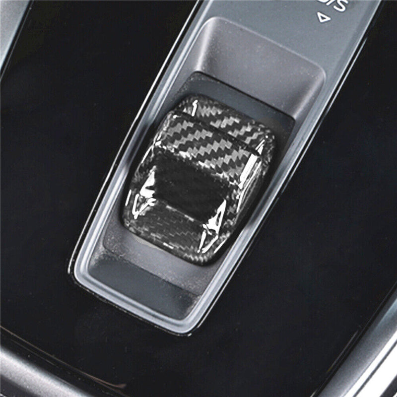 Carbon Fiber Gear Shift Knob Cover Trim for Audi A3 S3 RS3 8Y 2020-2022