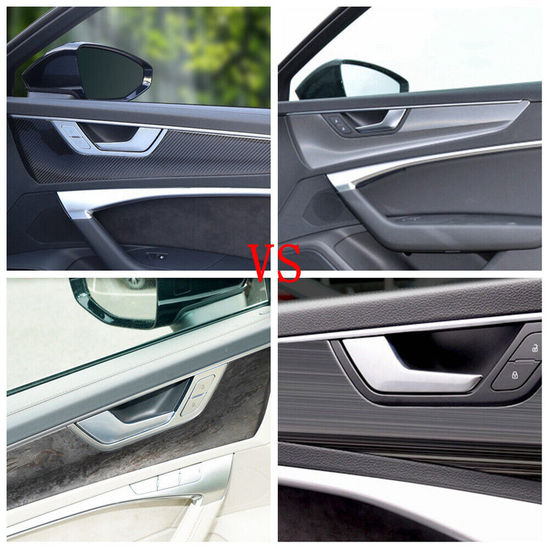 4pcs Inner Door Handle Bowl Trim Decor Panel Cover for Audi 2019+ A6 C8