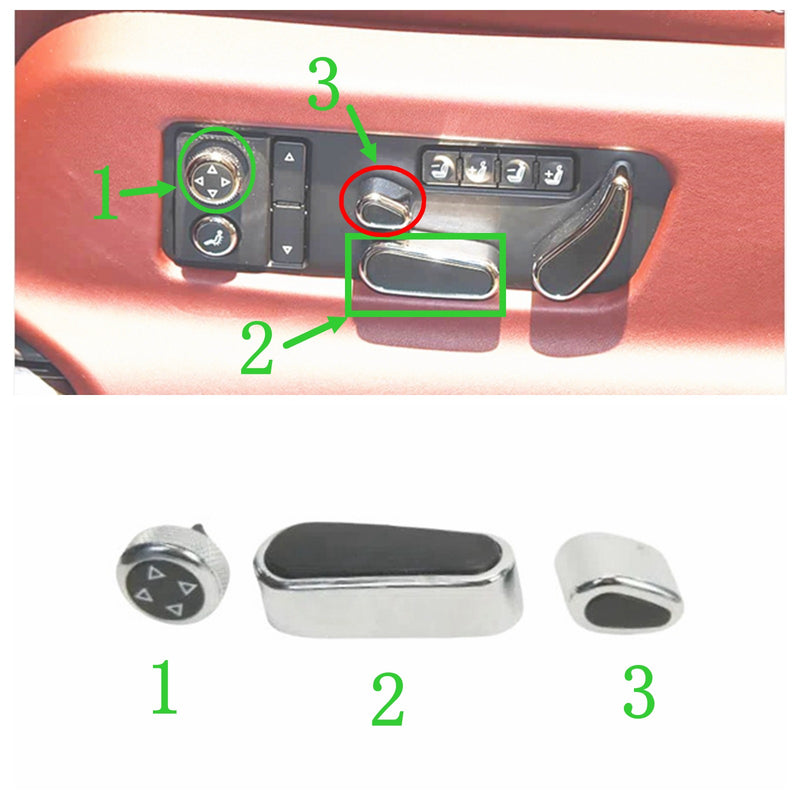 WXZOS Seat Adjustment Switch Control Button for Bentley Flying Spur 2006-2018