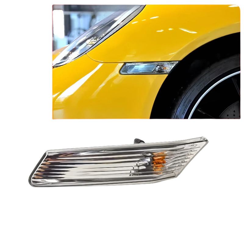 WXZOS Front Left&Right Side Fender Marker Light for Porsche Boxster (987) 2005-2008