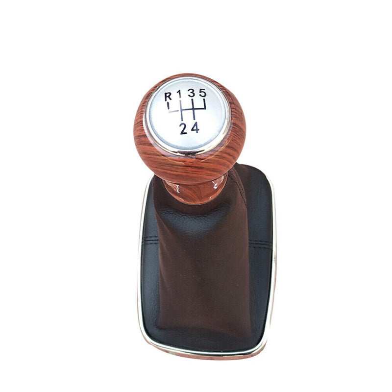 5 Speed Gear Shift Knob Mahogany For VW Bora Golf MK4 Jetta