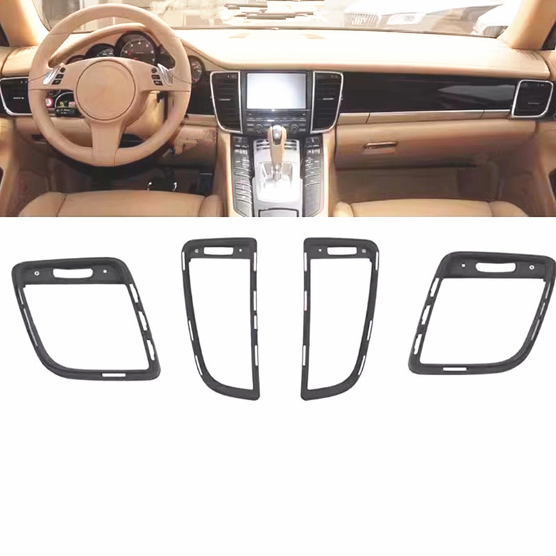WXZOS Front Dashboard Air Vent Frame Bezel Trim for Porsche Panamera (970) 2010-2016