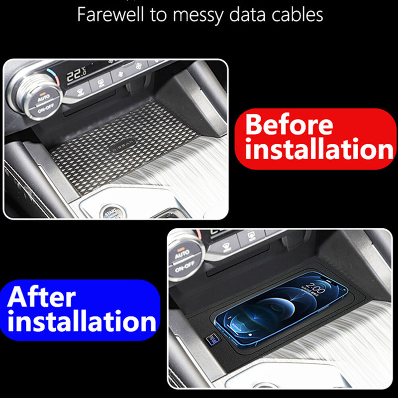 WXZOS Center Console Wireless Fast Charging Pad for Nissan Altima 2022-2023