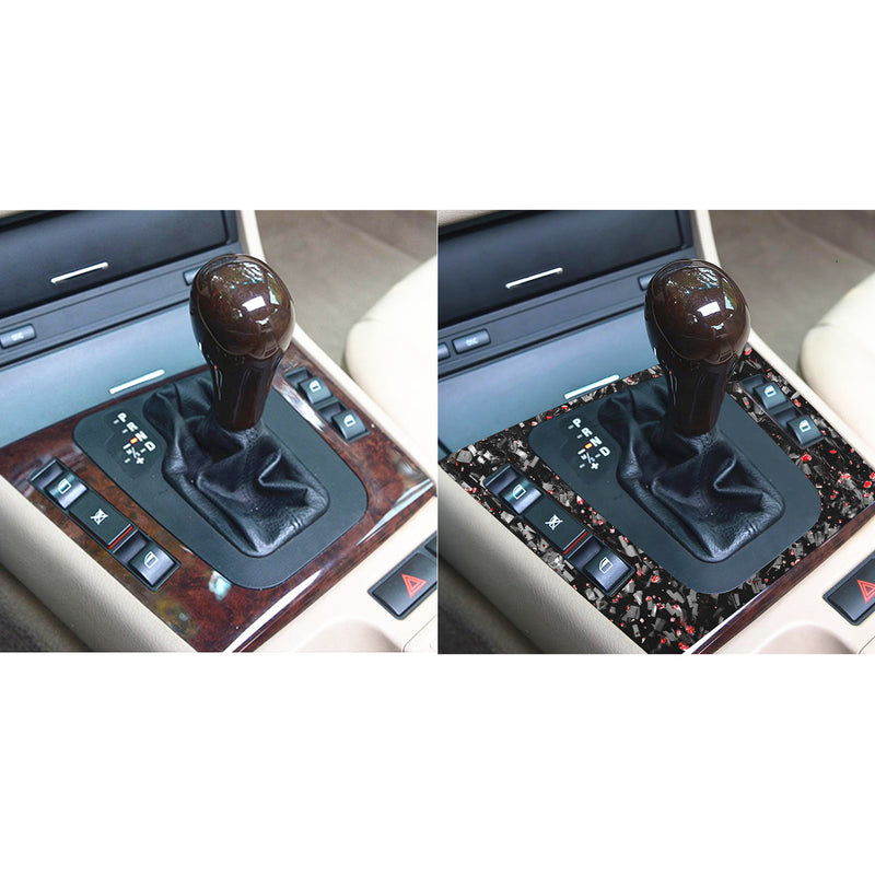 WXZOS Genuine Carbon Fiber Gear Shift Lever Panel Trim for BMW E46 3series 1998-2005