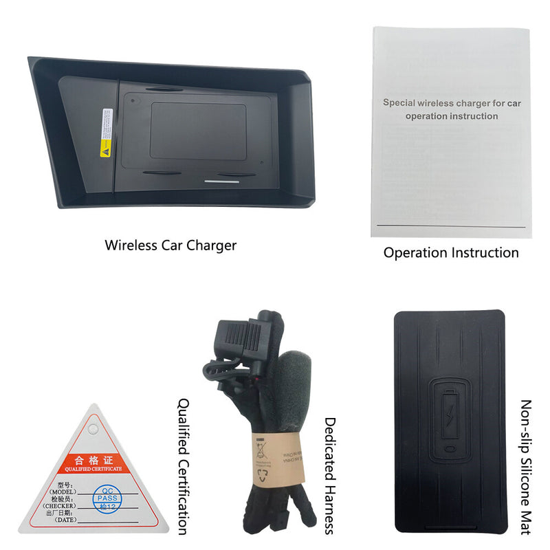 WXZOS Center Console Phone Wireless Fast Charging Pad for BMW X1 F49 2017-2021