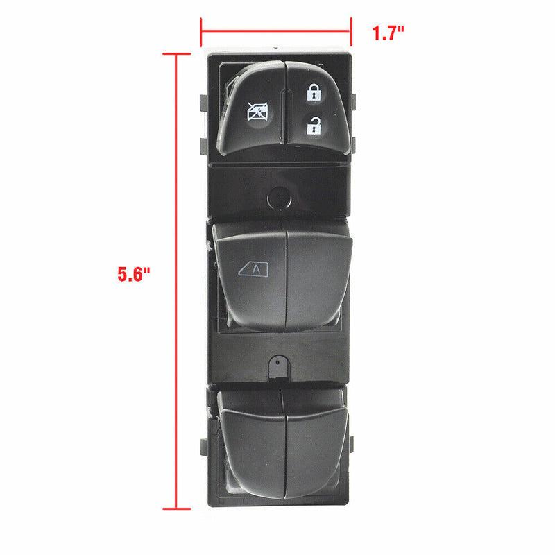 Front Left Driver Side Master Power Window Switch for Nissan Altima Leaf 2013-18