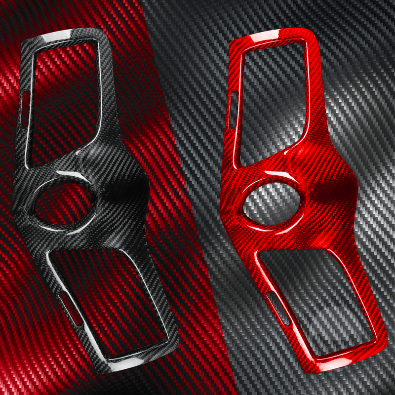 WXZOS Car  Carbon Fiber A/C Air Vent Bezel Trim for Maserati GranTurismo(M145) 2009-19