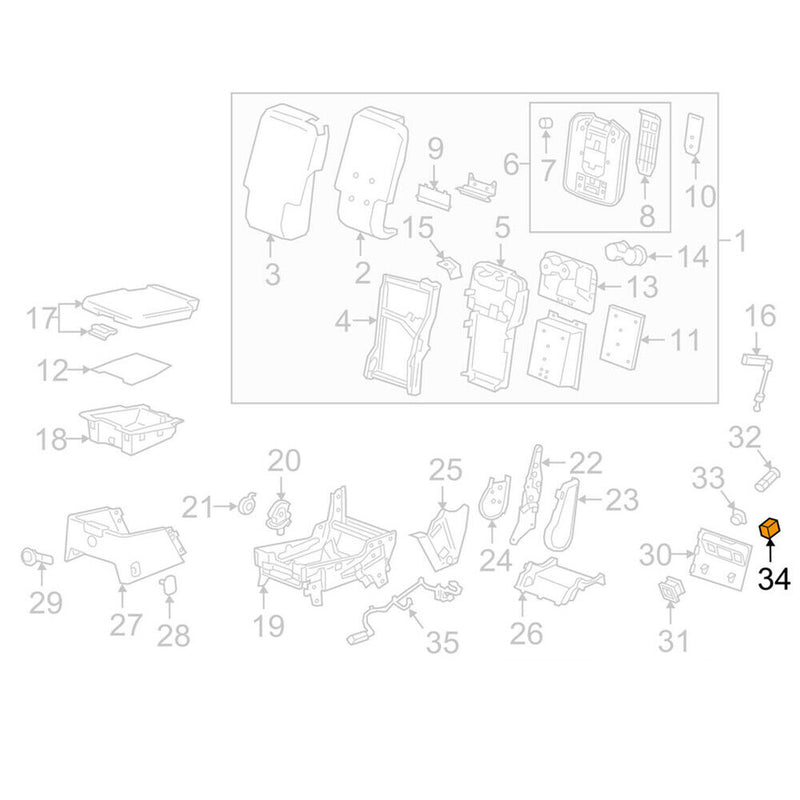 USB interface socket Jack 13598459 For Chevrolet Cadillac GMC