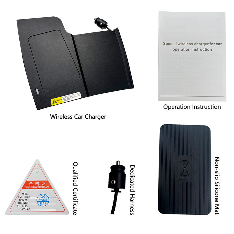 WXZOS Center Console Phone Wireless Fast Charging Pad for Ford Focus 2019-2020