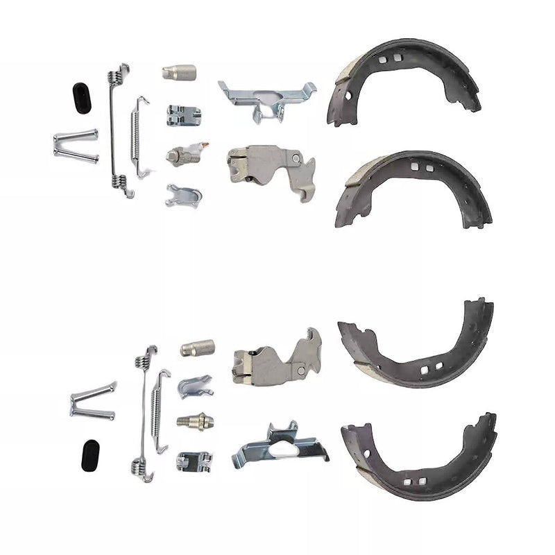 WXZOS Parking Brake Shoes w/Accessory Fastener Kits for Maserati Ghibli M157 2013-2016