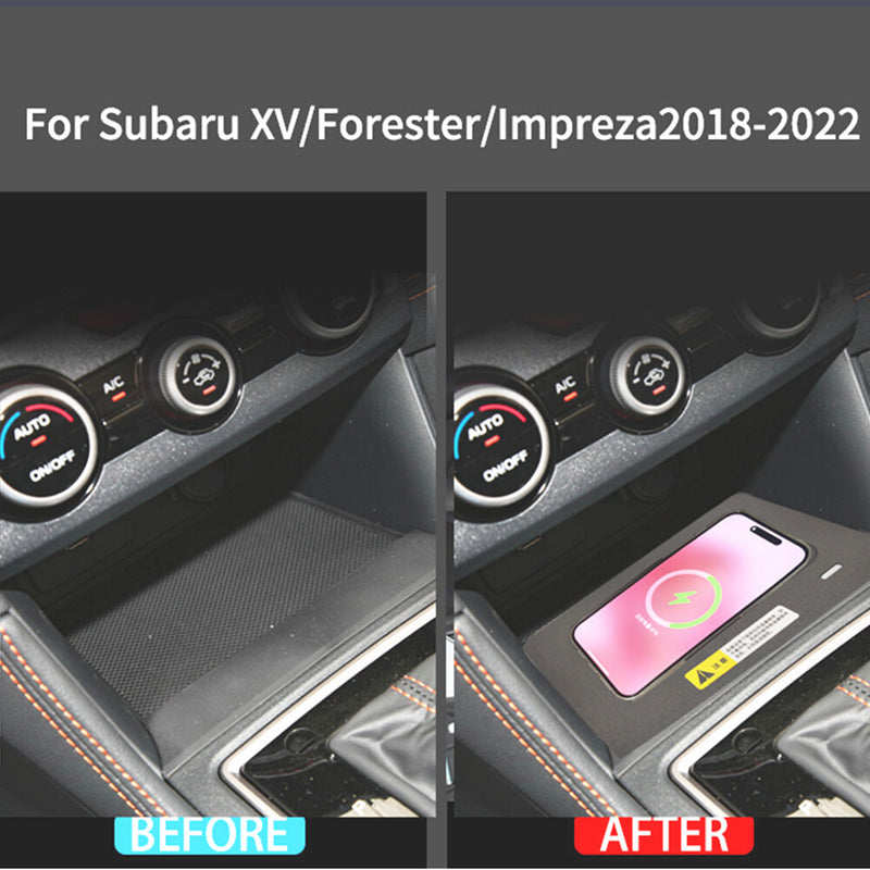 WXZOS Center Console Phone Wireless Fast Charging Pad for Subaru Impreza 2018-2022