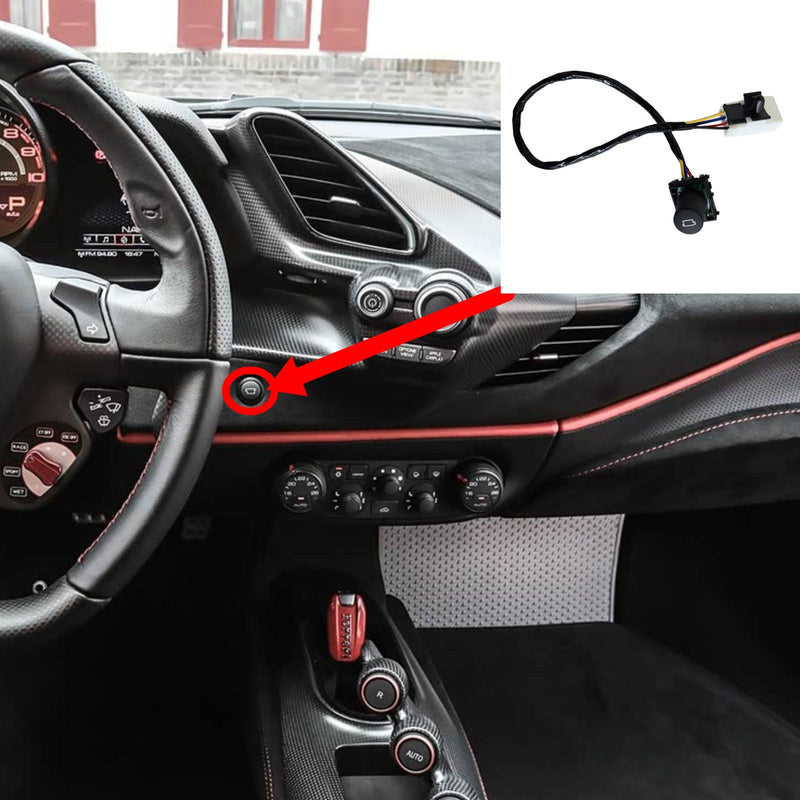 WXZOS Dashboard Dual View Camera Switch Button for Ferrari 488 GTB/Pista 2015-2018