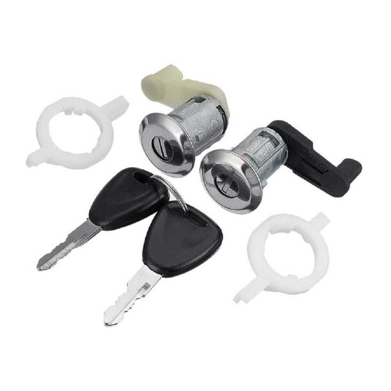 Sale 2Pcs Door Lock Cylinder w/Keys for Renault Scenic 1996-2003 Clio 1998-2005