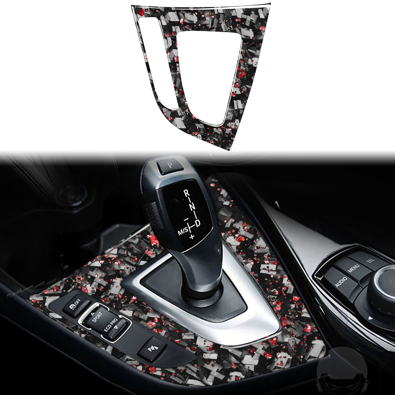 WXZOS Genuine Carbon Fiber Gear Shift Lever Panel Trim for BMW F20 1 series 2012-2015