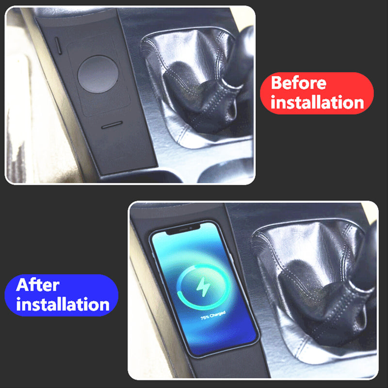WXZOS Center Console Phone Wireless Fast Charging Pad for Toyota Fortuner 2010-2015
