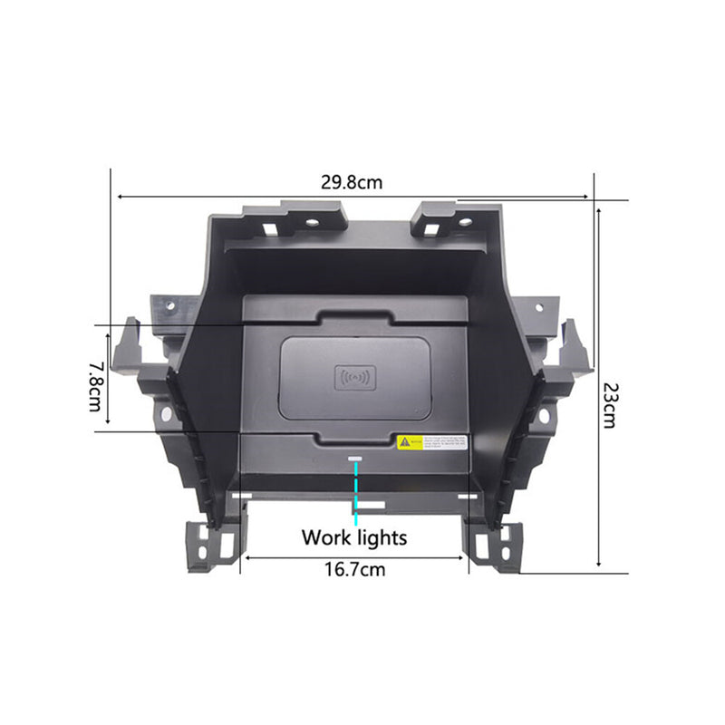 WXZOS Center Console Phone Wireless Fast Charging Pad for Hyundai ix35 2018-2019