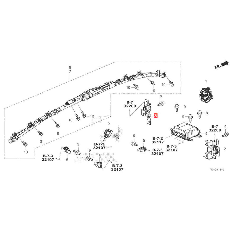 Vente Capteur d'impact de pare choc avant 77930-TEA-B21 pour Honda Civic 2016...