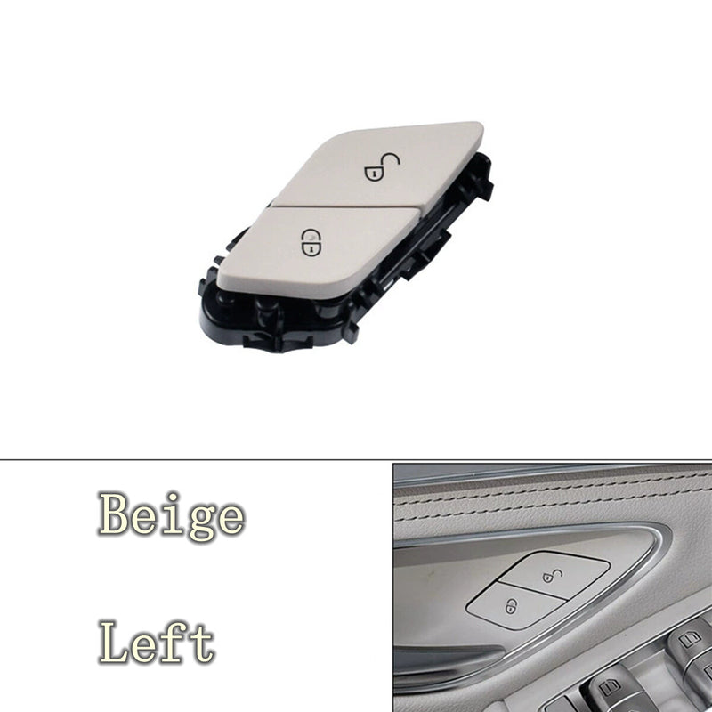 WXZOS Beige Front Left Door Lock Switch Button for Mercedes-Benz W253 GLC 2015-2019
