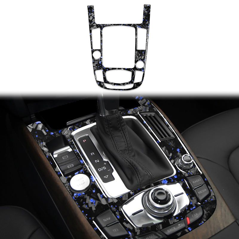 WXZOS Genuine Carbon Fiber Gear Shift Lever Panel Trim for Audi A5 S5 RS5 2013-2016