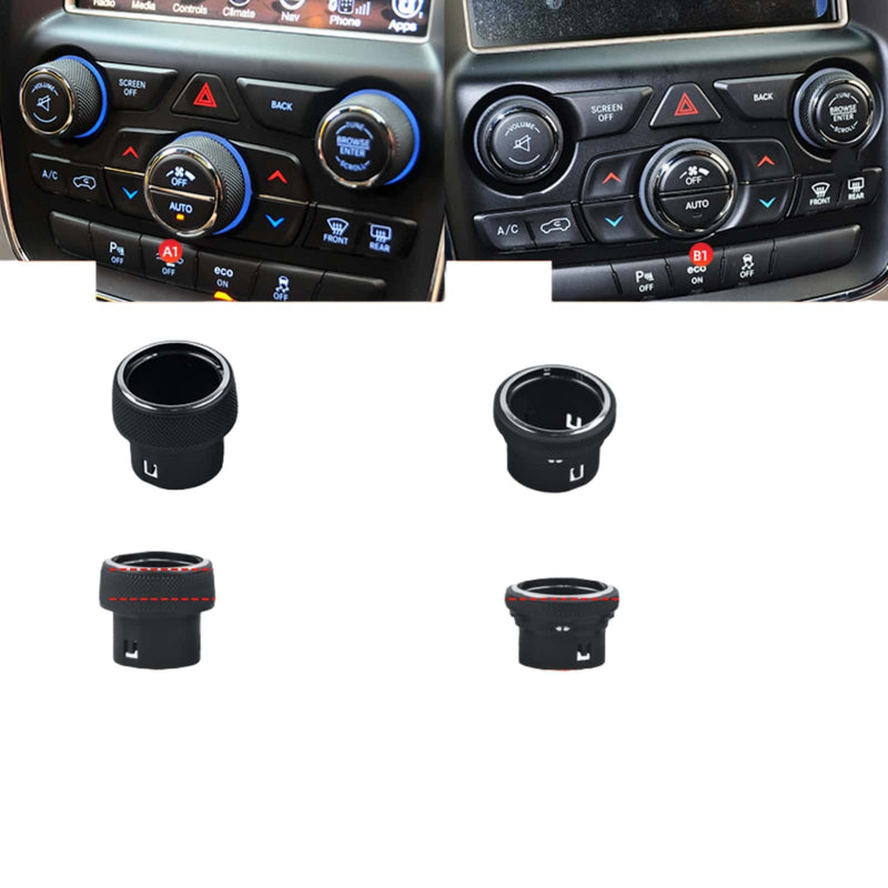 WXZOS Car A/C Temperature Fan Speed Control Knob for Jeep Grand Cherokee WK2 2014-2021