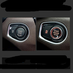Black Engine Start Stop Switch Button Cover For BMW F G Classis