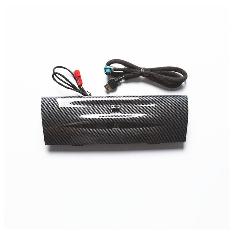 Carbon Fiber Dash Ambiet LED Light USB Cover Plate for BMW F30 F34 F35 2013-2018