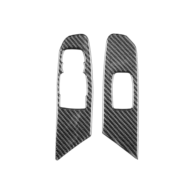 WXZOS Genuine Carbon Fiber Power Window Switch Trim for Chevrolet Corvette C8 2020-24