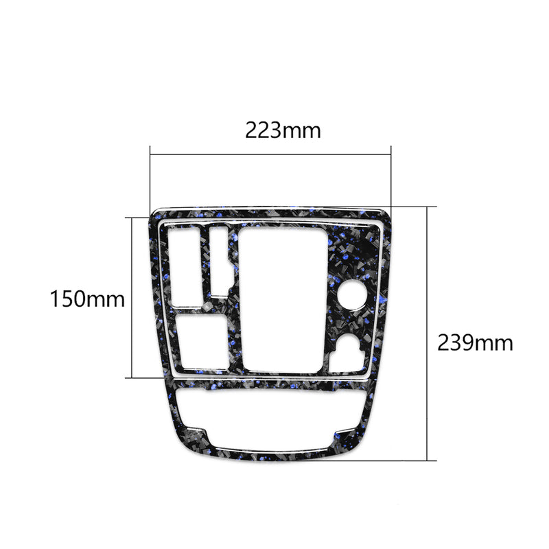 WXZOS Genuine Carbon Fiber Gear Shift Lever Panel Trim for Audi A6 C7 S6 RS6 2012-2018