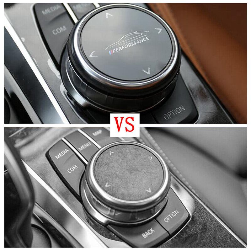 Small Multimedia Knob Cover IDRIVE Button Trim M/// for BMW 5' 6' 7' X3 X4 X5 X6