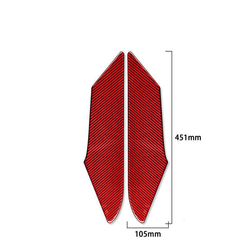 WXZOS Genuine Carbon Fiber Door Panel Trim for Porsche 718 Boxster 982 2017-2025