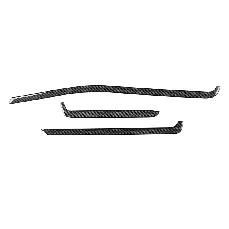 WXZOS Genuine Carbon Fiber Dash Center Vent Trim for Chevrolet Corvette C8 2020-2024